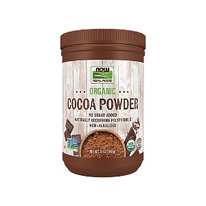 Cacau Orgânico em Pó 340g - Now Foods