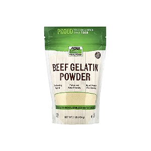 Beef Gelatin Powder Gelatina Bovina em Pó - Now Foods