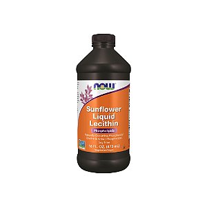 Lecitina Líquida de Girassol 473ml - Now Foods