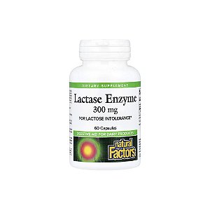Enzima Lactase 300mg 60 Cápsulas - Natural Factors