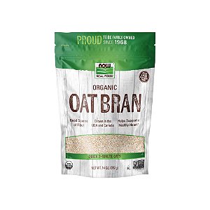 Organic Oat Bran Farelo de Aveia Orgânica 397g - Now Foods
