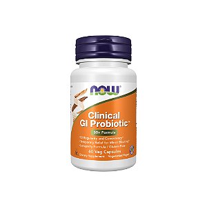 Clinical GI Probiotic Fórmula 50+ 60 Cápsulas - Now Foods