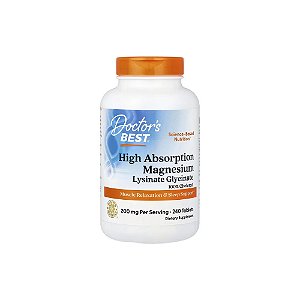 Glicinato Lisinato de Magnésio Quelado de Alta Absorção Albion® TRAACS® 200mg - Doctor's Best