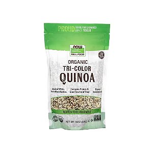 Quinoa Orgânica Tricolor 397g Grãos Puros - Now Foods