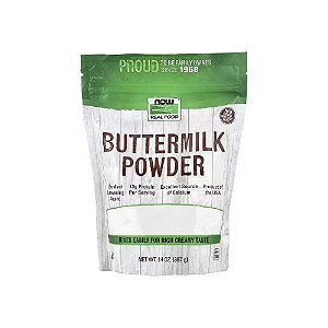Buttermilk Powder Soro de Leite Talhado em Pó 397 g - Now Foods
