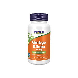 Ginkgo Biloba 60mg 120 Veg Cápsulas - Now Foods