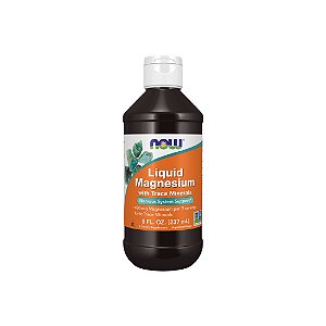 Magnésio Líquido com Oligoelementos 237ml - Now Foods