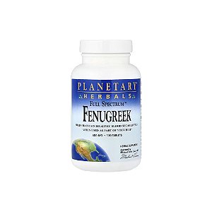 Full Spectrum Fenugreek Feno-grego 600mg 120 Tabletes - Planetary Herbals