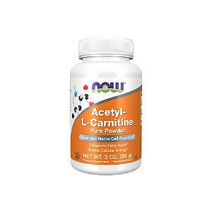 Acetil-L-Carnitina Pura em Pó 85g - Now Foods