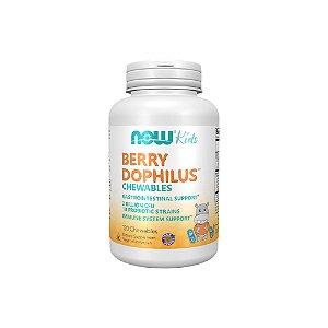 Berry Dophilus Tabletes Mastigáveis - Now Foods
