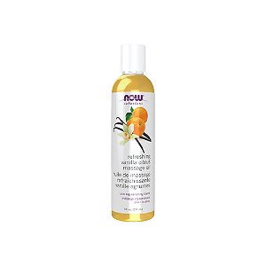 Óleo Refrescante para Massagem Baunilha e Cítricos 237 ml - Now Foods