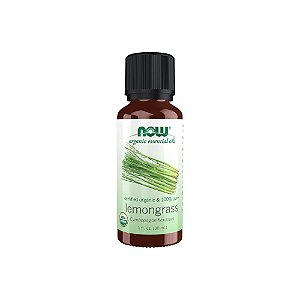 Óleo Essencial Orgânico de Lemongrass Capim-Limão 30ml - Now Foods