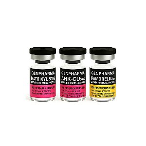 Combo IPAMORELIN 5mg + AHK-CU 50mg + MATRIXYL 50mg - GEN PHARMA