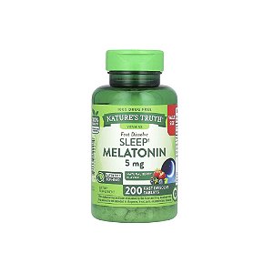 Sleep Melatonina 5mg Fast Dissolve 200 Tabletes - Nature's Truth