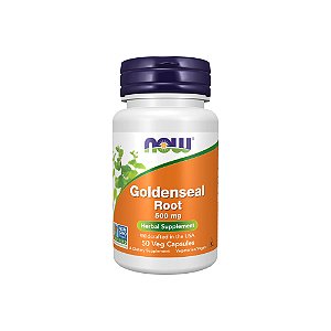 Goldenseal Root Raiz de Hidraste 500mg 50 Veg Cápsulas - Now Foods