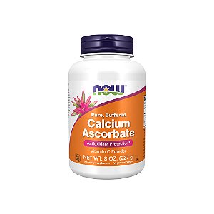 Ascorbato de Cálcio Puro e Tamponado com Vitamina C em Pó 227g - Now Foods