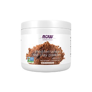 Mediterranean Red Clay Powder Pó de Argila Vermelha Mediterrânea 397g - Now Foods