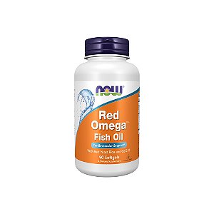 Óleo de Peixe Red Omega com Levedura de Arroz Vermelho e CoQ10 - Now Foods