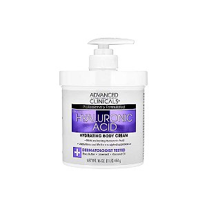 Creme Corporal Hidratante Ácido Hialurônico 454g - Advanced Clinicals