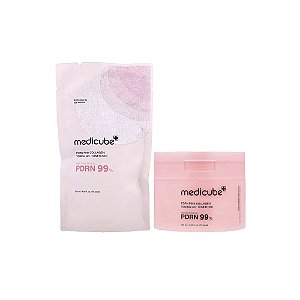 Almofada Tonificadora de Gel Tonificador de Colágeno Rosa PDRN 99% 70 Unidades - Medicube