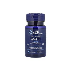 Super Ubiquinol CoQ10 100mg com Enhanced Mitochondrial Support - Life Extension