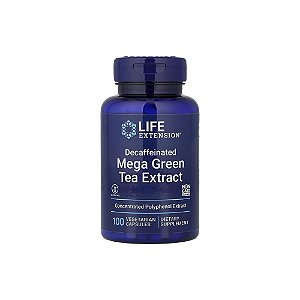 Mega-extrato de Chá Verde Descafeinado 100 Veg Cápsulas - Life Extension