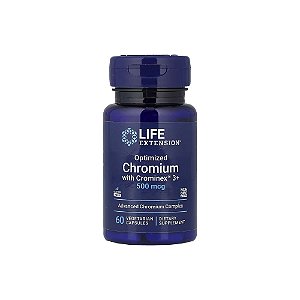 Cromo Otimizado com Crominex3+ 500mcg 60 Veg Cápsulas - Life Extension