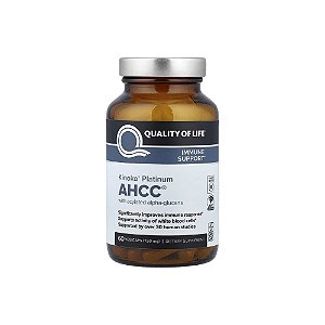 Kinoko Platinum AHCC® 750mg 60 Cápsulas Vegetais - Quality of Life