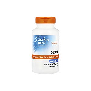 MSM com OptiMSM 1500mg 120 Tabletes - Doctor's Best