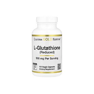 L-Glutationa Reduzida 500mg 120 Cápsulas Vegetais - California Gold Nutrition