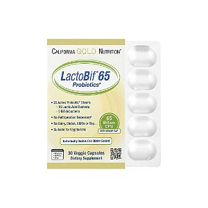 Probióticos LactoBif 65 - California Gold Nutrition