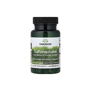 Sulforafano do Extrato do Broto de Brócolis 400 mcg 60 Cápsulas Veganas - Swanson