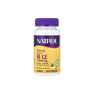 Metil B12 1000mcg sabor Limão 60 Comprimidos - Natrol