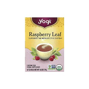 Chá de Folha de Framboesa para Mulher Sem Cafeína 16 Saquinhos - Yogi Tea