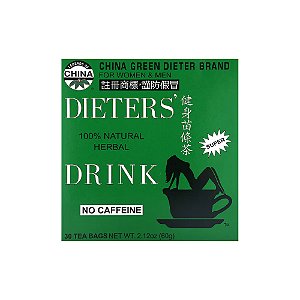 Bebida de Ervas 100% Natural para Dietas Sem Cafeína 30 Saquinhos de Chá- Uncle Lee's Tea