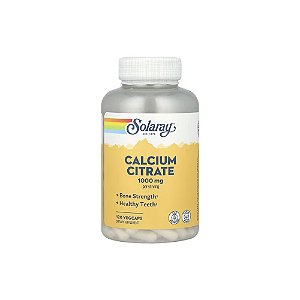 Citrato de Cálcio 1000mg - Solaray