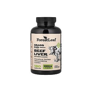 Fígado Bovino de Gado Criado no Pasto 3000mg 180 Cápsulas - Forest Leaf