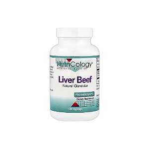 Carne de Fígado Glandular Natural 125 Cápsulas Vegetais - Nutricology