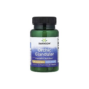 Orchic Glandular Saúde Masculina 1000mg 30 Comprimidos - Swanson