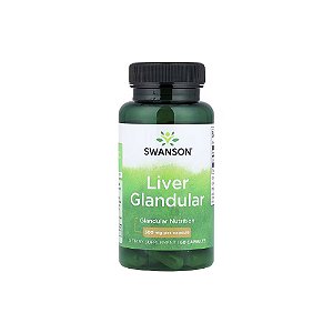 Glandular do Fígado 500mg 60 Cápsulas - Swanson