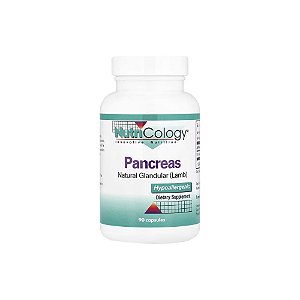 Pâncreas Glandular Natural (Cordeiro) 425mg 90 Cápsulas Vegetais - Nutricology