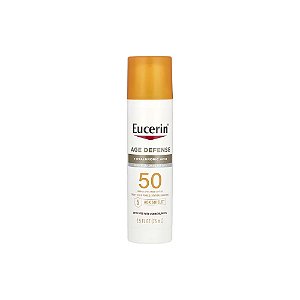 Age Defense Protetor Solar Leve para o Rosto FPS 50 Sem Perfume 75ml - Eucerin
