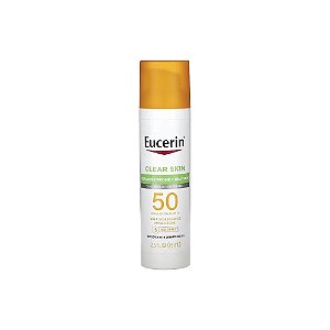 Clear Skin Loção de Protetor Solar Leve para o Rosto FPS 50 Sem Perfume 75ml - Eucerin