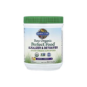 Raw Organic Perfect Food Alcalinizante e Desintoxicante Limão-Gengibre 282g - Garden of Life