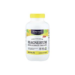 Bisglicinato de Magnésio Quelato 200mg - Healthy Origins