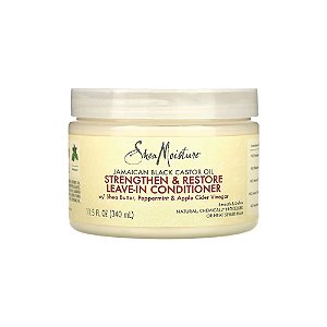 Óleo de Rícino Jamaicano Preto Condicionador Leave-In Fortalecedor e Restaurador 312g - SheaMoisture