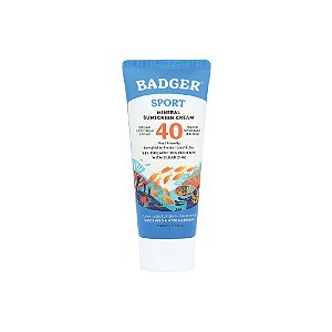 Sport Creme Protetor Solar Mineral FPS 40 Sem Perfume 87ml - Badger