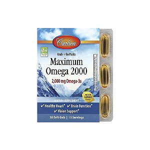 Maximum Ômega 2000mg Limão Natural - Carlson