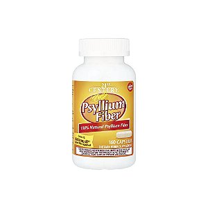 Fibra de Psyllium 160 Cápsulas - 21st Century