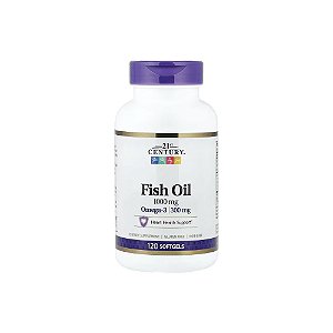 Óleo de Peixe 1000mg 120 Softgels - 21st Century